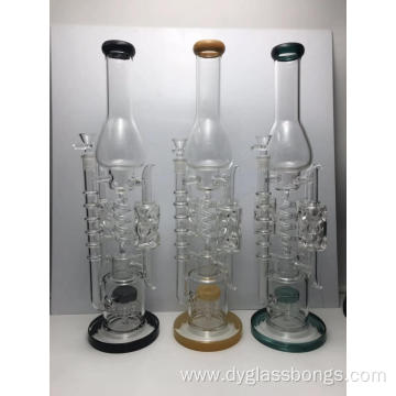 Platinum SkyScraper Glass Bongs with Multiple Filters